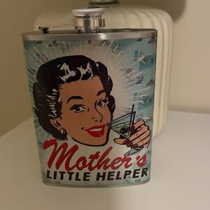 Mother's Little Helper Retro Flask